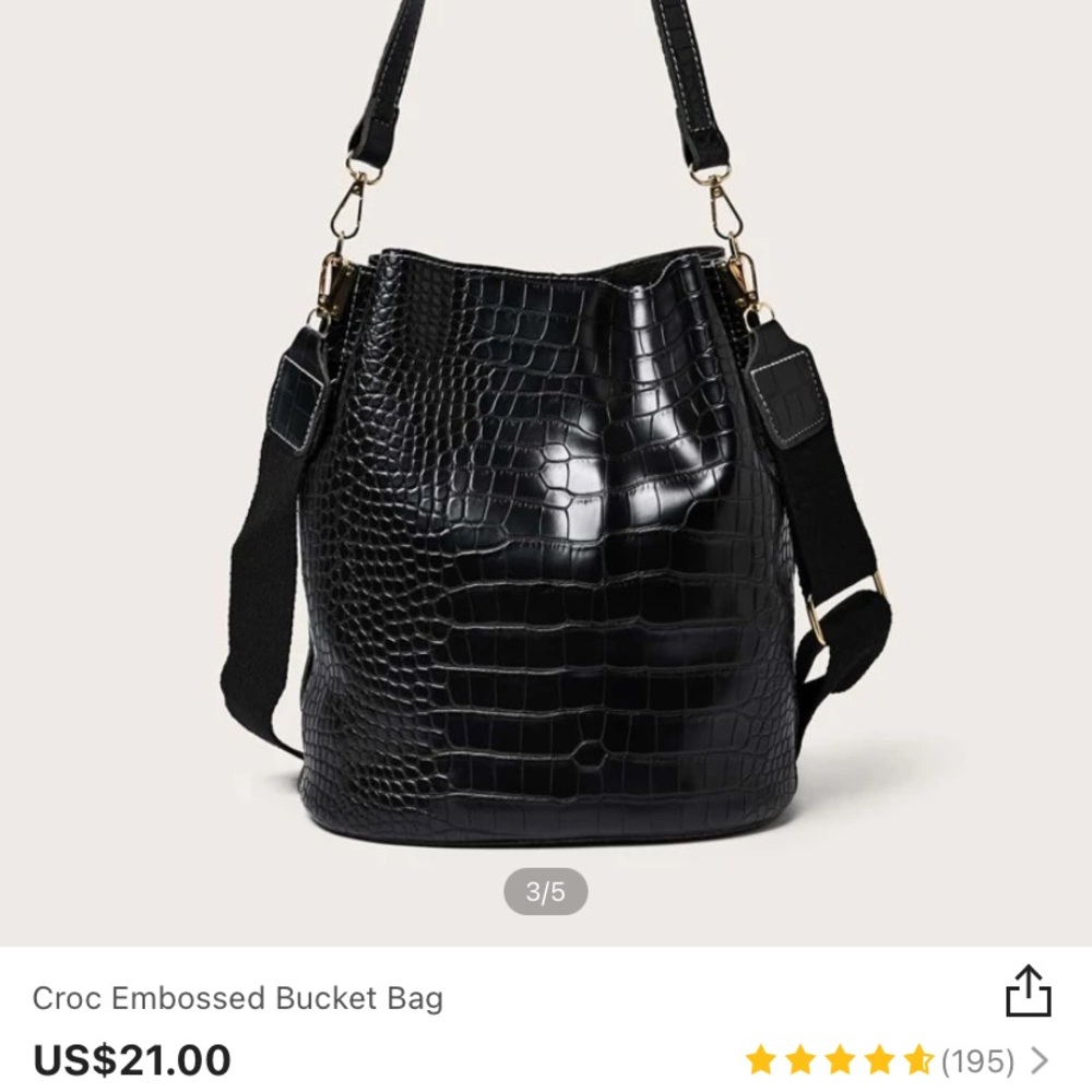 SHEIN black snake purse